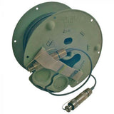 Blue 12 Fiber SM Tactical Assy QFOCA Plug - Plug 100 feet