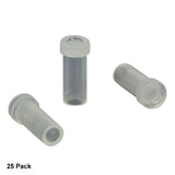 TH-CAPF - Clear Plastic Dust Caps for Ø2.5 mm Ferrules, 25 Pack