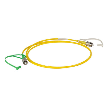 TH-P5-630Y-FC-1 - Single Mode Patch Cable, 633 - 780 nm, FC/PC to FC/APC, Ø900 µm Jacket, 1 m Long