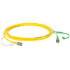 TH-P4-405AR-2 - SM Patch Cable, AR-Coated FC/APC to Uncoated FC/PC, 405 - 532 nm, 2 m
