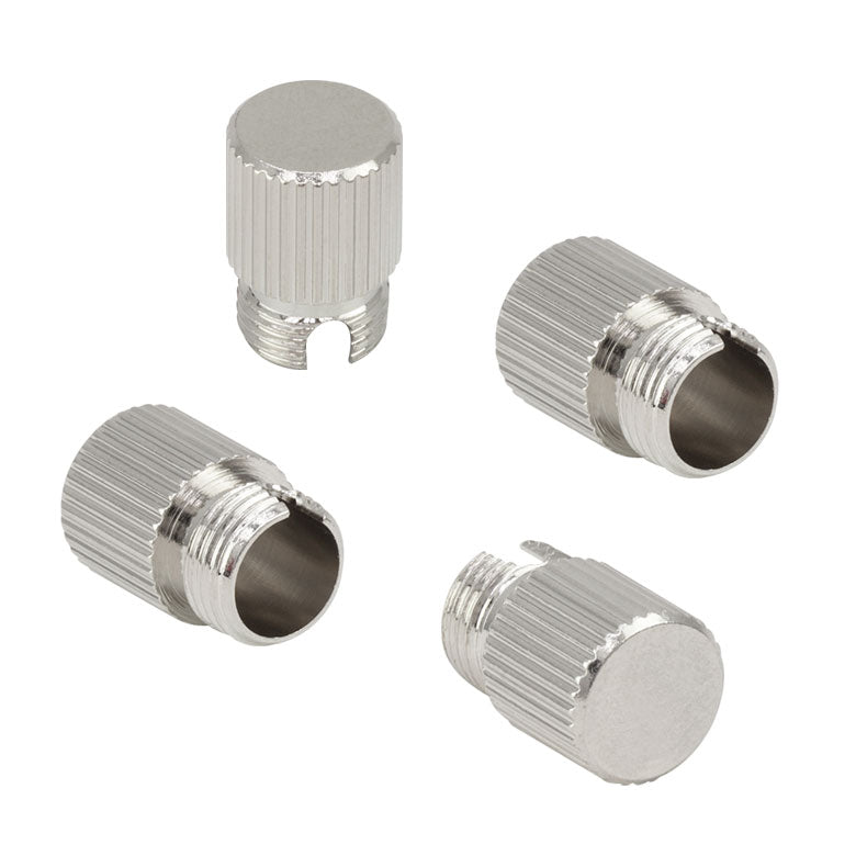 TH-CAPFM - Metal Threaded Caps for FC Connectors, 4 Pack