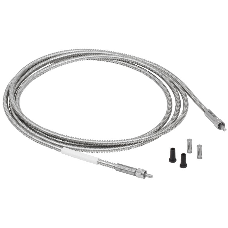 TH-BFL105LS02 - Round-to-Linear Bundle, 7 x Ø105 µm Core Fibers, Low-OH, SMA, 2 m Long