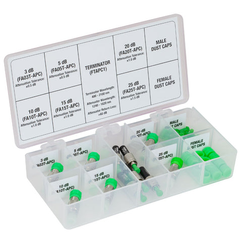 TH-FAK05 - Fixed Fiber Optic Attenuator/Terminator Kit, FC/APC Connectors