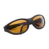 TH-LG9B - Laser Safety Glasses, Amber Lenses, 25% Visible Light Transmission, Sport Style
