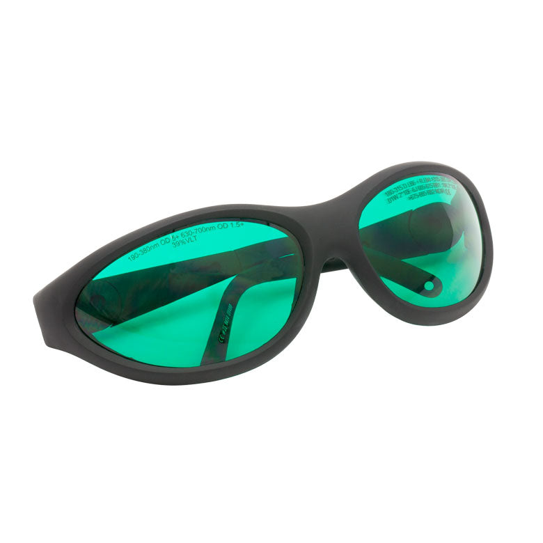 TH-LG13B - Laser Safety Glasses, Blue Lenses, 39% Visible Light Transmission, Sport Style
