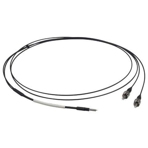 TH-BFY32SL1 - Dual Ø200 µm Core, 700 µm Core Spacing, 0.39 NA, Patch Cable, SMA905 to Ø2.5 mm SS Ferrule, 1 m Long