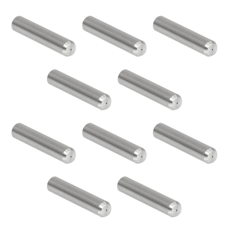 TH-SF340-10 - Ø2.5 mm, 12.7 mm Long SS Ferrule for MM Fiber, Ø340 µm Bore Size, 10 Pack