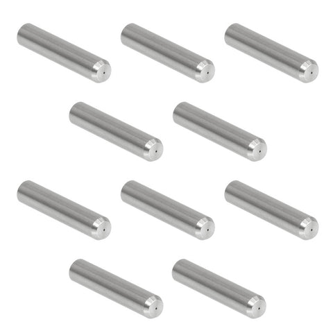 TH-SF340-10 - Ø2.5 mm, 12.7 mm Long SS Ferrule for MM Fiber, Ø340 µm Bore Size, 10 Pack