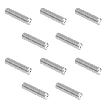 TH-SFLC440-10 - Ø1.25 mm, 6.4 mm Long SS Ferrule for MM Fiber, Ø440 µm Bore Size, 10 Pack
