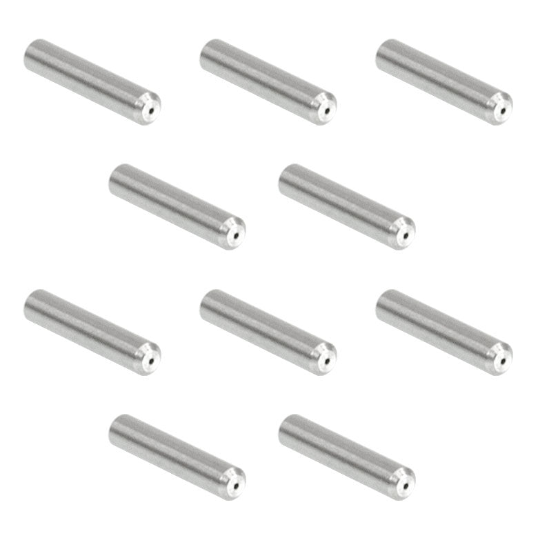 TH-SFLC270-10 - Ø1.25 mm, 6.4 mm Long SS Ferrule for MM Fiber, Ø270 µm Bore Size, 10 Pack
