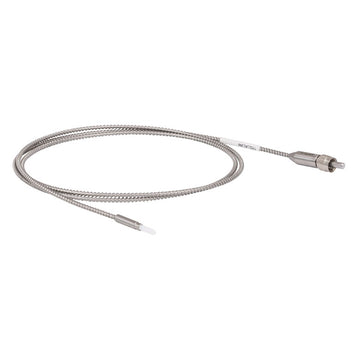 TH-MR77L01 - Ø200 µm Core, 0.39 NA, SMA905 to Ø2.5 mm Ferrule Patch Cable, Armored, 1 m Long