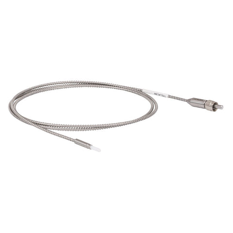 TH-MR81L01 - Ø200 µm Core, 0.39 NA, FC/PC to Ø2.5 mm Ferrule Patch Cable, Armored, 1 m Long