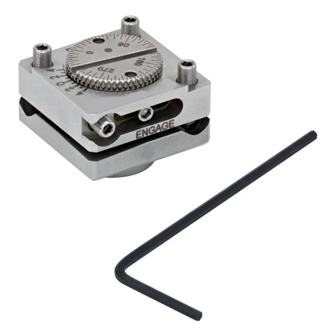 TH-FBTA - Kinematic Rotation Mount for 12.7 mm × 1 mm (W × T) Plate Optics, 8-32 Tap