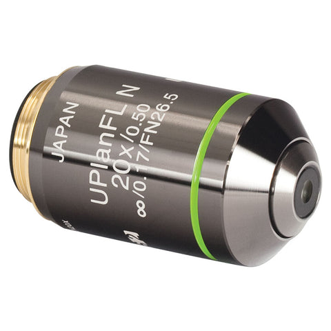 TH-RMS20X-PF - 20X Olympus Plan Fluorite Objective, 0.5 NA, 2.1 mm WD