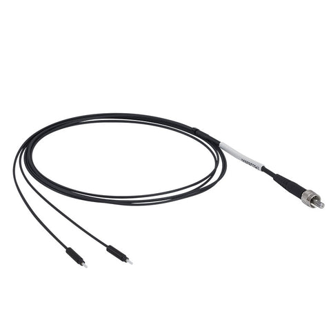 TH-BFYF1LS01 - Bifurcated Fiber Bundle, Ø200 µm Core, 0.22 NA, SMA905 to Ø2.5 mm Ferrules, 1 m Long