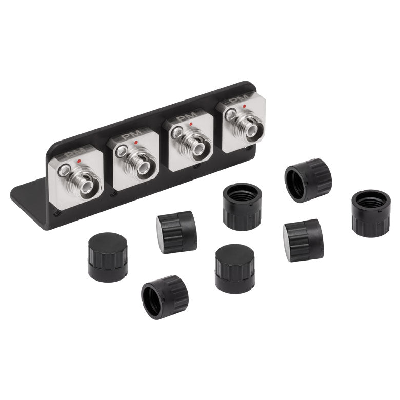 TH-ADAFCPMB6 - FC/PC to FC/PC or FC/APC to FC/APC Quadruple L-Bracket Mating Sleeve, Narrow Precision Key (2.0 mm)
