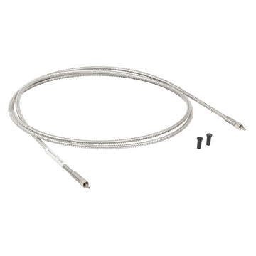 TH-M107L01 - Ø1500 µm, 0.50 NA, Stainless Steel SMA-SMA Fiber Patch Cable, Low OH, 1 Meter