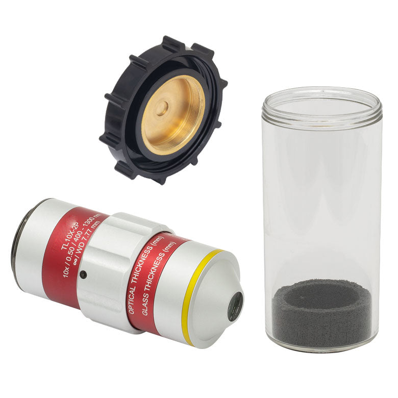 TH-TL10X-2P - 10X Super Apochromatic Microscope Objective, 0.5 NA, 7.7 ...