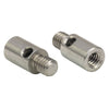 TH-AS8E4M - Adapter with Internal 8-32 Threads and External M4 x 0.7 Threaded Stud