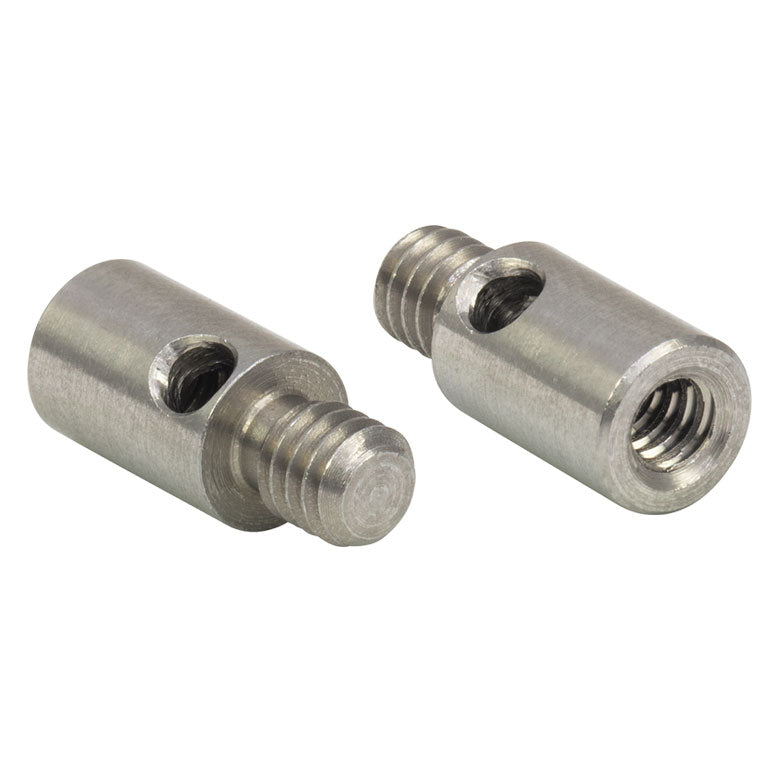 TH-AS4M8E - Adapter with Internal M4 x 0.7 Threads and External 8-32 Threaded Stud