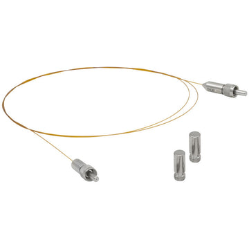 TH-MV12L1 - Ø100 µm, 0.22 NA, UHV, High-Temp. SMA Patch Cable, Low OH, 1 Meter