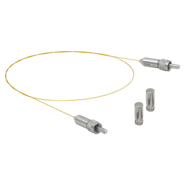 TH-MV64L05 - Ø600 µm, 0.22 NA, UHV, High-Temp. SMA Patch Cable, Low OH, 0.5 Meter