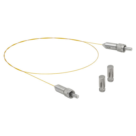 TH-MV63L1 - Ø600 µm, 0.22 NA, UHV, High-Temp. SMA Patch Cable, High OH, 1 Meter