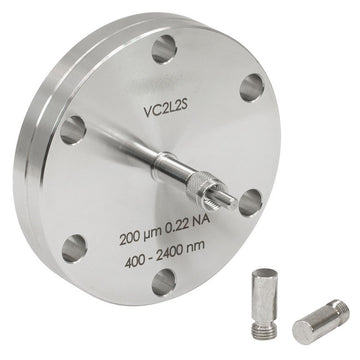 TH-VC2L2S - Fiber Feedthrough for Ø2.75" CF Flange, Low OH, Ø200 µm Core, 400 - 2400 nm, 0.22 NA, SMA