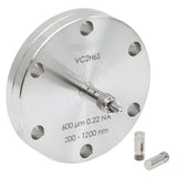TH-VC2H6S - Fiber Feedthrough for Ø2.75" CF Flange, High OH, Ø600 µm Core, 200 - 1200 nm, 0.22 NA, SMA