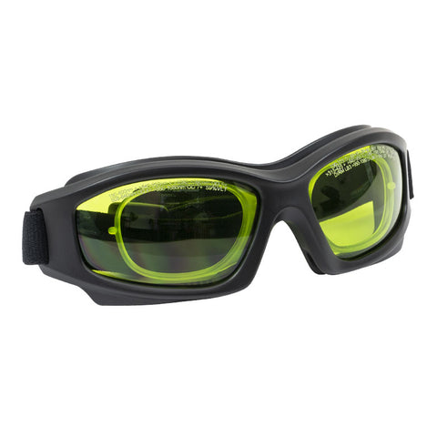 TH-LG1C - Laser Safety Goggles, Light Green Lenses, 59% Visible Light Transmission, Modern Goggle Style