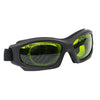TH-LG2C - Laser Safety Goggles, Green Lenses, 19% Visible Light Transmission, Modern Goggle Style