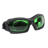 TH-LG8C - Laser Safety Goggles, Emerald Lenses, 35% Visible Light Transmission, Modern Goggle Style