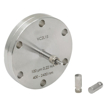 TH-VC2L1S - Fiber Feedthrough for Ø2.75" CF Flange, Low OH, Ø100 µm Core, 400 - 2400 nm, 0.22 NA, SMA