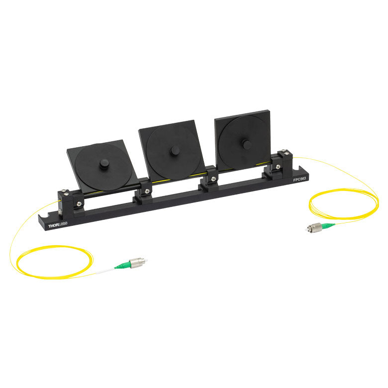 FPC562 - Fiber Polarization Controller, 3 Ø56 mm Paddles, SMF-28e+, FC/APC Connectors