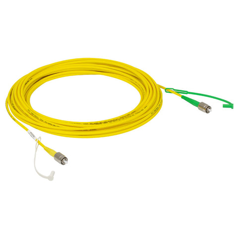TH-P5-780Y-FC-1 - Single Mode Patch Cable, 780 - 970 nm, FC/PC to FC/APC, Ø900 µm Jacket, 1 m Long