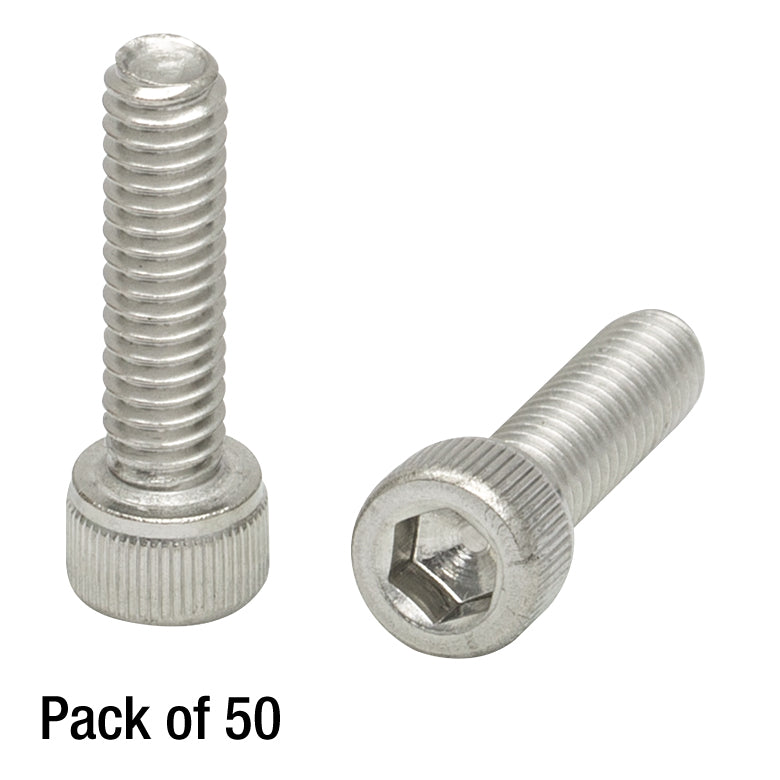 TH-SH8S0625 - 8-32 Stainless Steel Cap Screws, 5/8" Long, 50 Pack