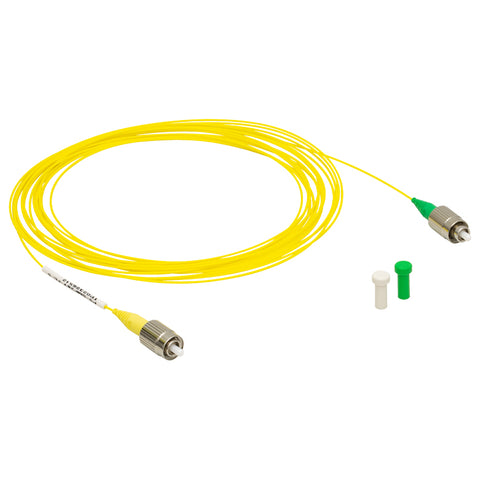 THP5-SMF28Y-FC-5 - Single Mode Patch Cable, 1260 - 1625 nm, FC/PC to FC/APC, Ø900 µm Jacket, 5 m Long