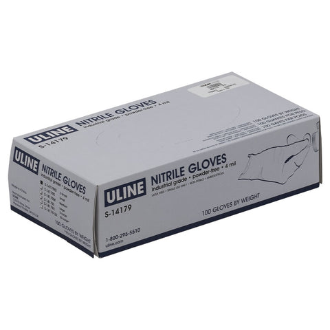 TH-MC10-XS - Extra-Small Powder-Free Nitrile Gloves, Qty. 100 Gloves, Blue