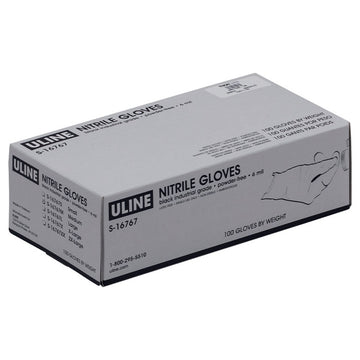 TH-MC10B-M - Medium Powder-Free Nitrile Gloves, Qty. 100 Gloves, Black