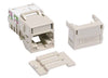 1-Port Mod Jack 8W8P 110 T568A/B CAT6A IP10, Ivory