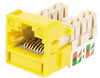 1-Port Mod Jack 8W8P 110 T568A/B CAT5e IP1, Yellow