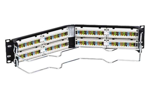 Uniprise Category 5e 48 Port Angled Patch Panel, 2 U