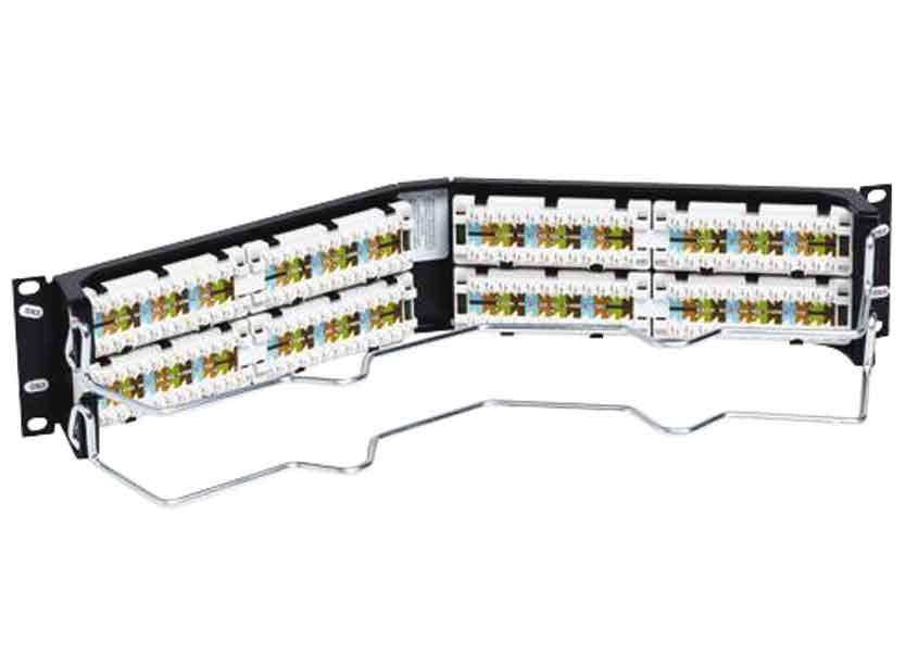 Uniprise Category 6 48 Port Angled Patch Panel, 2 U