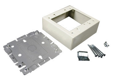 Steel surface raceway & recpt box 2g 2000 Ivory – Fosco Connect