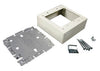 Steel surface raceway & recpt box 2g 2000 Ivory