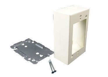 Steel surface raceway & recpt box 2000 Ivory