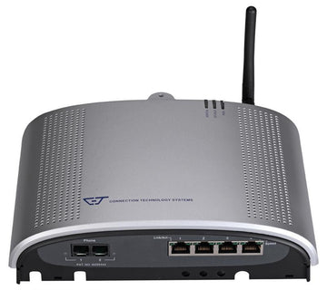 Triple play Fiber gateway with four 10/100Base-TX ports, BiDi single strand uplink, WiFi 11g AP, two