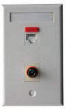 Streamline Series 2 port Single Gang Wallplate, Mfr Molex