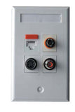 Streamline Series 4 port Single Gang Wallplate, Mfr Molex