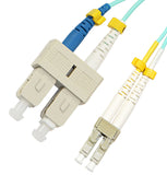 1 meter LC/PC-SC/PC Duplex OM4 2mm jacket size  patch cable